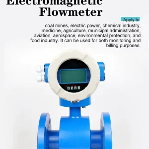 High Accuracy Magnetic Flow Meter DN50 DN100 Flange Type Conductive Liquid Electromagnetic Flowmeter