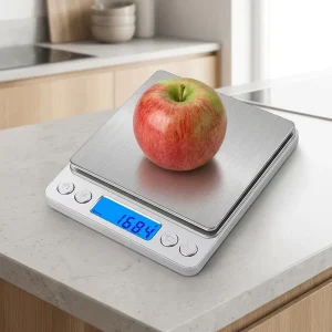 High Accuracy Mini Kitchen Scale 500g*0.01g 1kg 2kg 3kg*0.1g USB Rechargeable Digital Pocket Weighing Scale