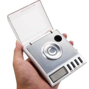 High Accuracy Personalized Smart Digital Scale 0.001g 100g Max Stainless Steel Electronic Weight Measuring Blue Backlit LCD
