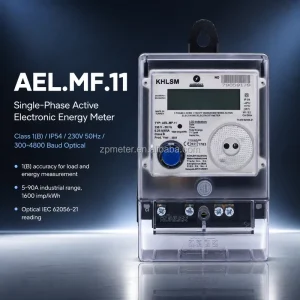 High Accuracy Single Phase Electronic Energy Meter 90A LCD Display Outdoor Electricity Meter for Residential Power Measurement