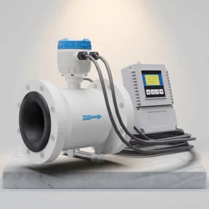 High Accuracy Stainless Steel Carbon Steel Split Type Magnetic Flow Meter 4 20mA Output RS485 Modbus Water Chemical Wastewater