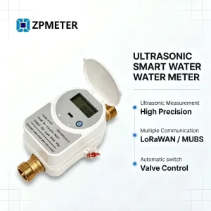High Accuracy Ultrasonic Flow Meter NB IoT Smart Water Meter with Valve Remote Control System for Smart City Water Supply IP68