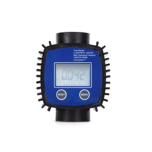 High Accuracy Water Flow Meter Digital Display Flowmeter 1 Inch Internal Threads