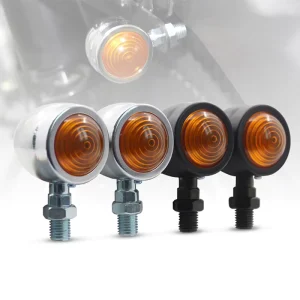 High Bright Aluminium Halogen Mini Halogen Turn Signals Motorcycle Rear Indicators for Motorbike