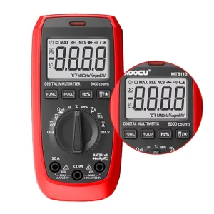 High Capacitance 6000 Counts Digital Multimeter with LCD Display NCV Tester