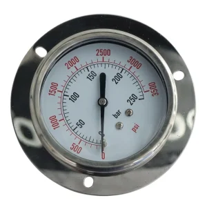 High Performance Chemical Resistant Pressure Gauge Vacuum Laboratory Mechanical Pressure Gauge
