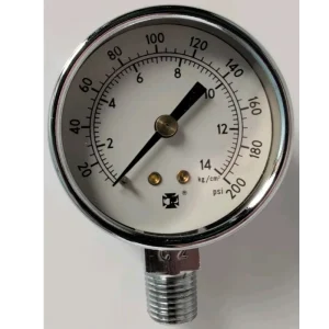 High Performance Gauge 0-200 psi 2″ Face Dial 1/4″ NPT USG NEW Industrial Use