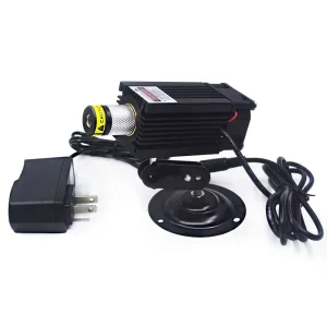 High Power 488nm Adjustable Focus Sky Blue 12V DC 10mW~60mW Dot Line Cross Line Laser Module 10mW~60mW (With Bracket & Adapter)