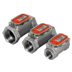 High Precision ±0.5% Electronic Oil Variable Area Flow Meter Aluminum Alloy Stainless Steel 3/4-3 Inches
