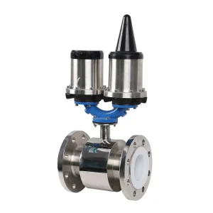 High Precision 0.5% Outdoor Monitoring Industrial Reclaimed Water Liquid 4G GPRS Battery Powered OEM Magnetic Flowmeter Dn10