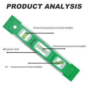 High Precision 0.5mm Accuracy Digital Screen ABS Torpedo Spirit Level Industrial Grade 0 320MM Measurement Custom Color