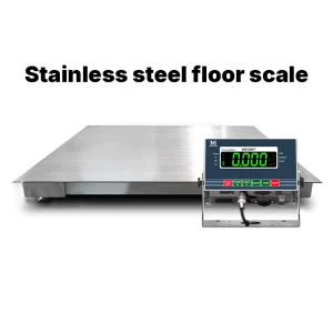 High Precision 1.5*1.5 Industrial Electronic Floor Scale 1 Ton Waterproof Stainless Steel LED LCD Display Weighing Scale