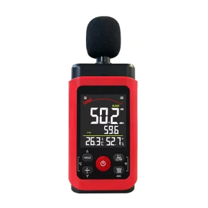 High Precision 1.5dB Digital Noise Level Meter Fast/Slow Dual Measurement Decibel Detector Auto Power 125Hz~8KHz Frequency