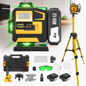 High Precision 360 Self Leveling 4D 16 Line Laser Level Rechargeable Battery Tool Rotating Crosshead Model LL 16AM 2