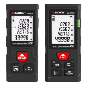 High-Precision 40m Indoor Handheld Laser Rangefinder with IP65 Rating for Accurate Distance Measurement