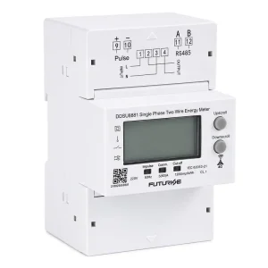 High Precision 4P Single Phase DIN Rail kWh Energy Meter IEC With Digital Display RS485 WIFI GPRS 4G Residential Sub Meter
