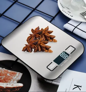High Precision 5kg Capacity 1g Graduation Mechanical LCD Digital Kitchen Scale for Accurate Home Cooking Baking Measurements