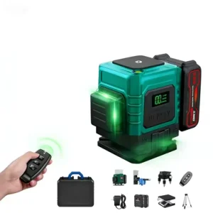 High Precision 8 Green Line Laser Level InDoor Outdoor Self Leveling Line Lasers DIY 360 Laser Levels for Construction