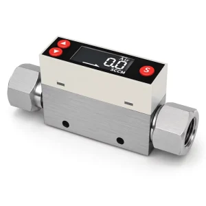 High Precision Air Flow Meter Micro Thermal Mass Flowmeter 2% FS Accuracy Digital LCD for Laboratory Analysis