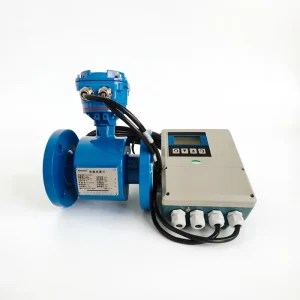 High Precision Bi Directional Flow Electromagnetic Flowmeter HRZV Model OEM Fluid Water Aluminum Alloy Stainless Steel Flange