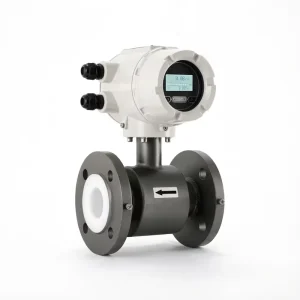 High Precision Bi Directional Flow Electromagnetic Flowmeter OEM Water Fluid Aluminum Alloy Stainless Steel Construction Flange