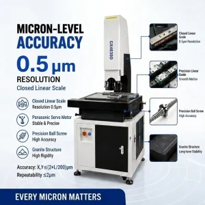 High Precision CNC Automatic 2.5D Video Measuring Machine with Touch Probe for Molds & PCB Inspection