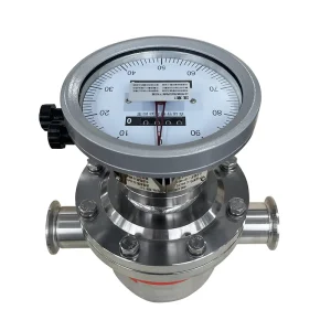 High-Precision Clamp-on Oval Gear Flow Meter Oil Solvent Water Positive Displacement 0.5% Accuracy Stainless Steel OEM