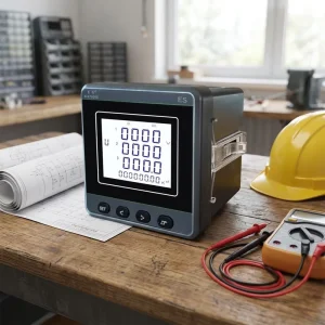High Precision Class 0.5 ES96DY 3 Phase Multifunctional Smart Digital Panel Meter RS485 Modbus for Industrial Power Monitoring