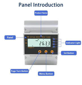 High Precision DC Electric Vehicle Charger Single-loop DC Energy Meter for Home and Commercial Use