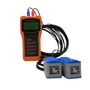 High Precision DN25 DN100 Clamp On Handheld Portable Gas Flowmeter RS232 Variable Area OEM DTI 200H Metal