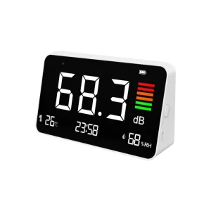 High Precision Decibel Meter With Hygrothermograph DM219N Noise Detector DB Sound Level Meter for Classroom Home Factory