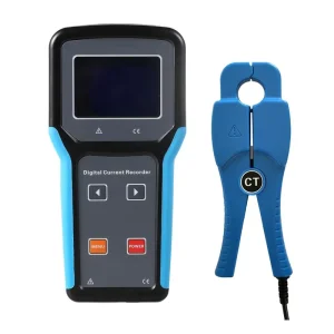 High Precision Digital Clamp Leaker Current Recorder TF Card Storage Online Monitoring Ammeter AC Leakage Tester IP65 Protection