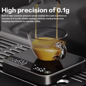 High Precision Digital Coffee Scale with Timer Multifunctional Electronic Kitchen Scale for Hand Drip Coffee and Food Weighing