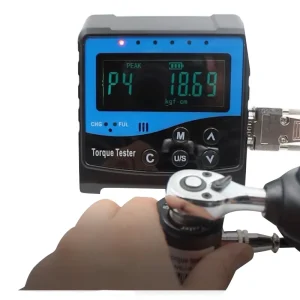 High Precision Digital Mini Torque Wrench Tester Portable Digital Display Manual Power for Light Measurements 2-Year for Labs