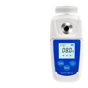 High Precision Digital Refractometer Sugar Content Meter Fruit Tester 0.02 Ri Accuracy 0 55% Brix Range Detection 6 Month