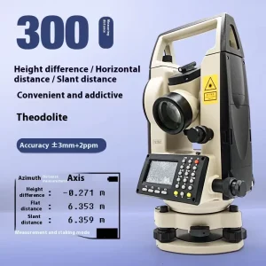 High-Precision Digital Theodolite 30x Magnification 4.7kg Automatic Distance Measuring Surveying Engineering Mapping