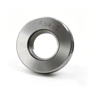 High Precision GCr15 Material 0.01mm Accuracy Plug Ring Gauge R 3 4 14 GO NOGO BSPT Taper Pipe Thread Measuring Tool