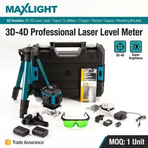 High Precision Green Beam Laser Level 4D 16 Lines 360 Self Leveling Cross Line DIY Home Renovation Tiling Hanging Tool