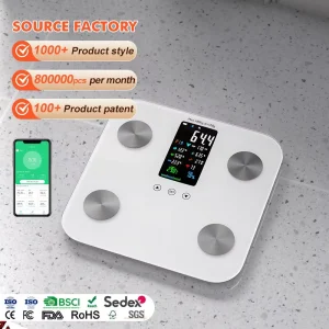 High Precision Home Use Medical Manual BMI Customization LCD Display Body Fat Smart Weighing Scale for Human
