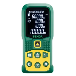 High Precision Industrial Handheld Laser Range Finder IP54 Waterproof ABS TPR Material Lithium Battery Customizable for Factory