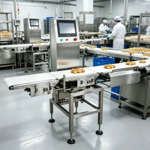 High Precision Intelligent Screen Food Metal Detector for Production Line Suitable for Seafood Meat Snacks