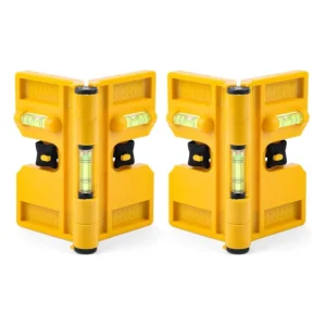 High Precision Magnetic Post Level 270° Adjustable Folding Post Level Pipe Angle Level 3 Vials Elastic Loop for Hands free Work