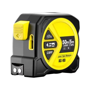 High Precision Metric 2 in 1 Infrared Rangefinder HD Intelligent Digital Display Laser Distance Tape 50m Range Auto Lock