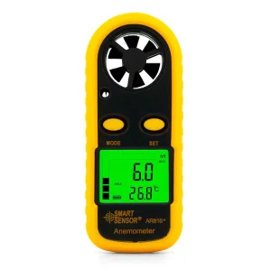 High Precision Mini Digital Anemometer AR816+ Wind Speed and Temperature Meter