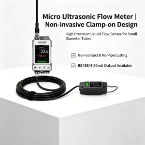High Precision Non contact Ultrasonic Flow Meter External Clamp on Micro Flow Sensor Switch for Pure Water