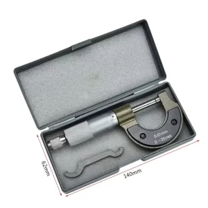 High Precision Professional 0-25mm Measuring Instrument Vernier Caliper Diameter Micrometer External Diameter Micrometer