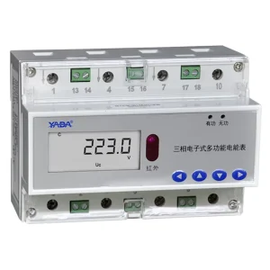 High Precision RS485 Interface Modbus Protocol Rail Installation AC Charging Station LCD Three Phase Digital Energy Meter