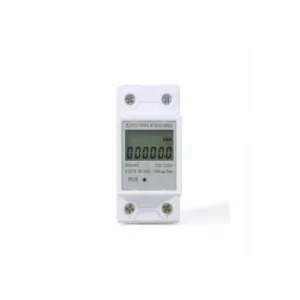 High Precision Single Phase Energy Meter 220V 60A for Din Rail Track Power Consumption Monitoring