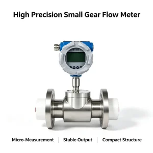 High-Precision Small Gear Flow Meter for Oil Micro-flow Measurement High Viscosity Liquid LCD Display +/-0.05% Accuracy OEM