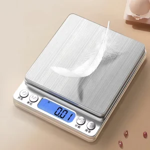High Precision Stainless Steel Digital Electronic Kitchen Scale USB/Battery Powered Home Jewelry & Gold Countertop Weighing